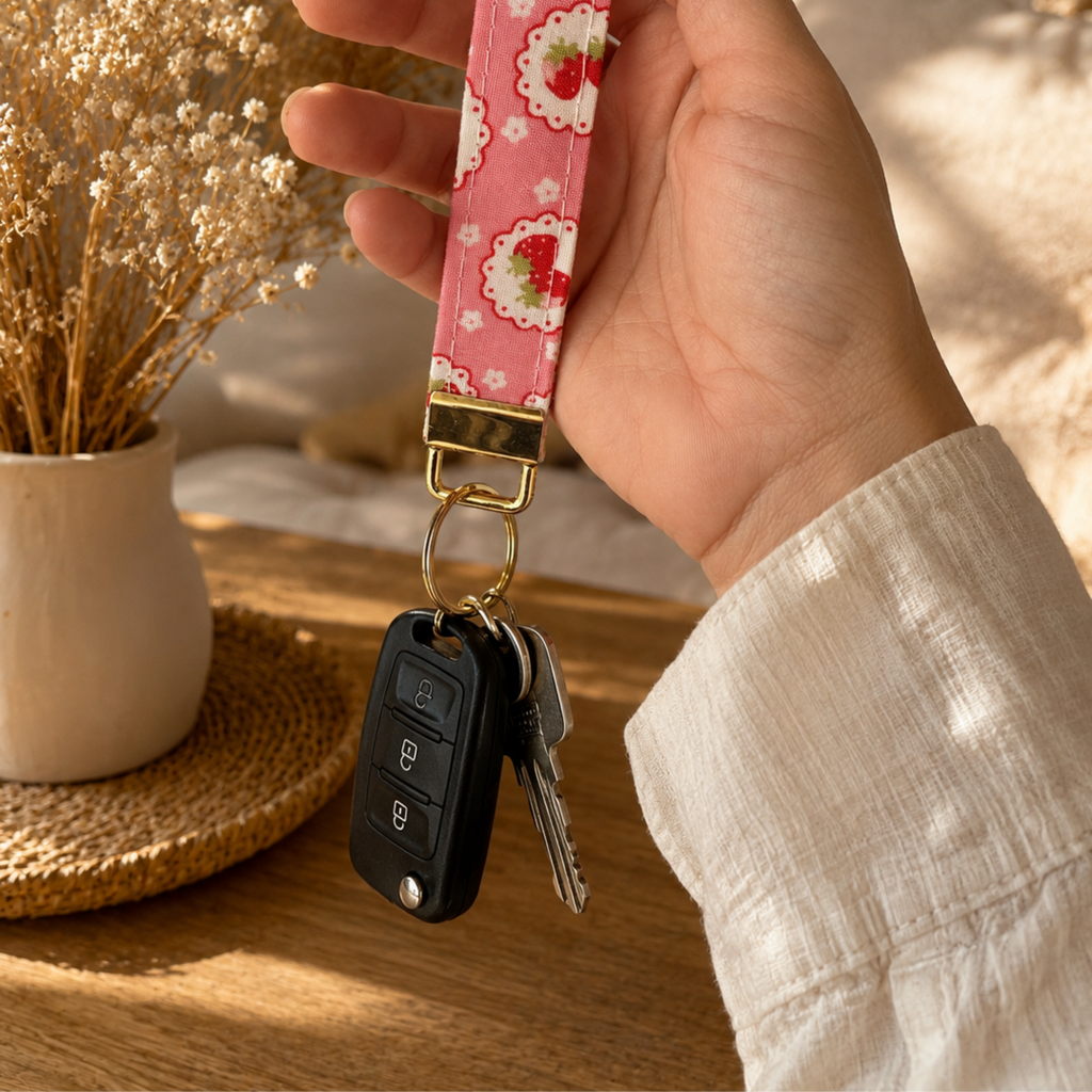 Berry Cute Wristlet Keychain