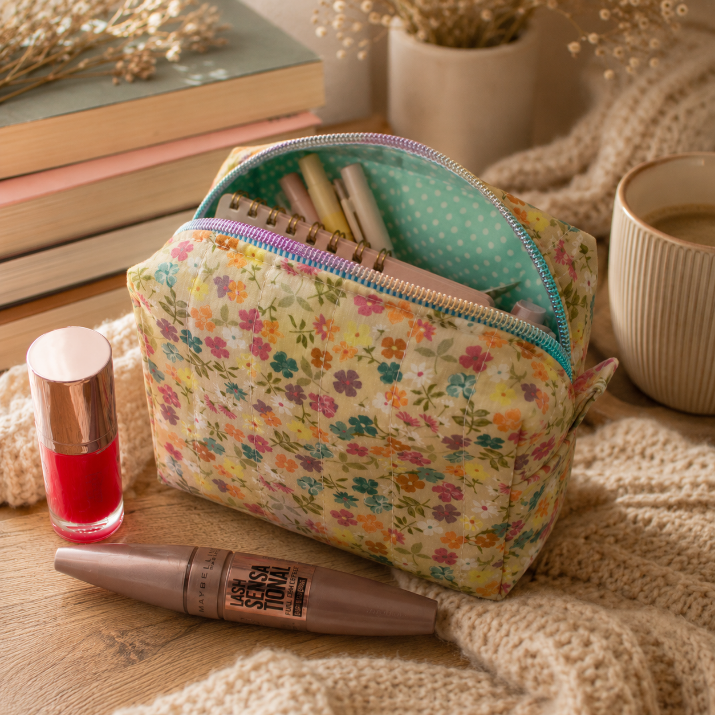 Wildflower Spritz Makeup Bag
