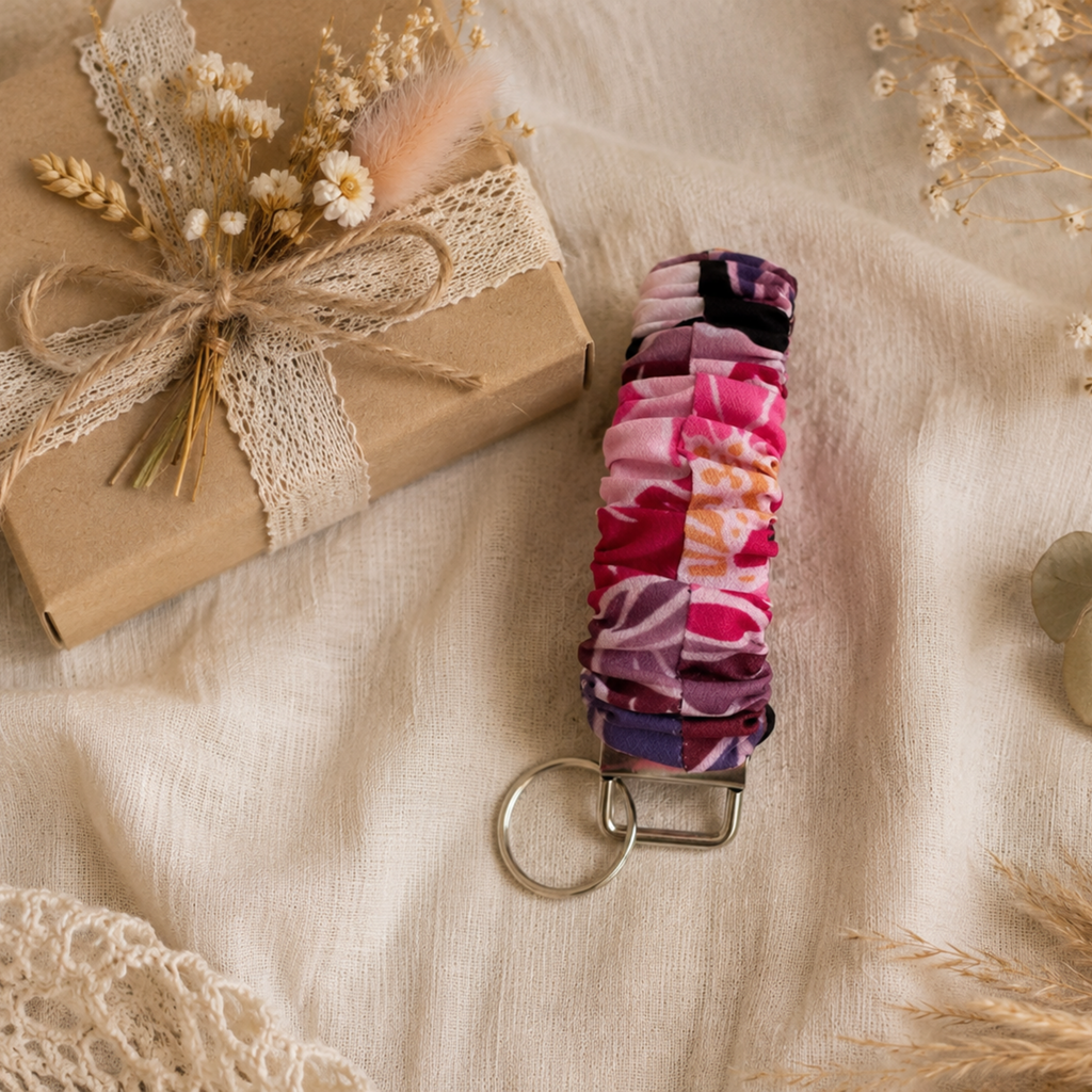 Wild Bloom Wristlet Keychain
