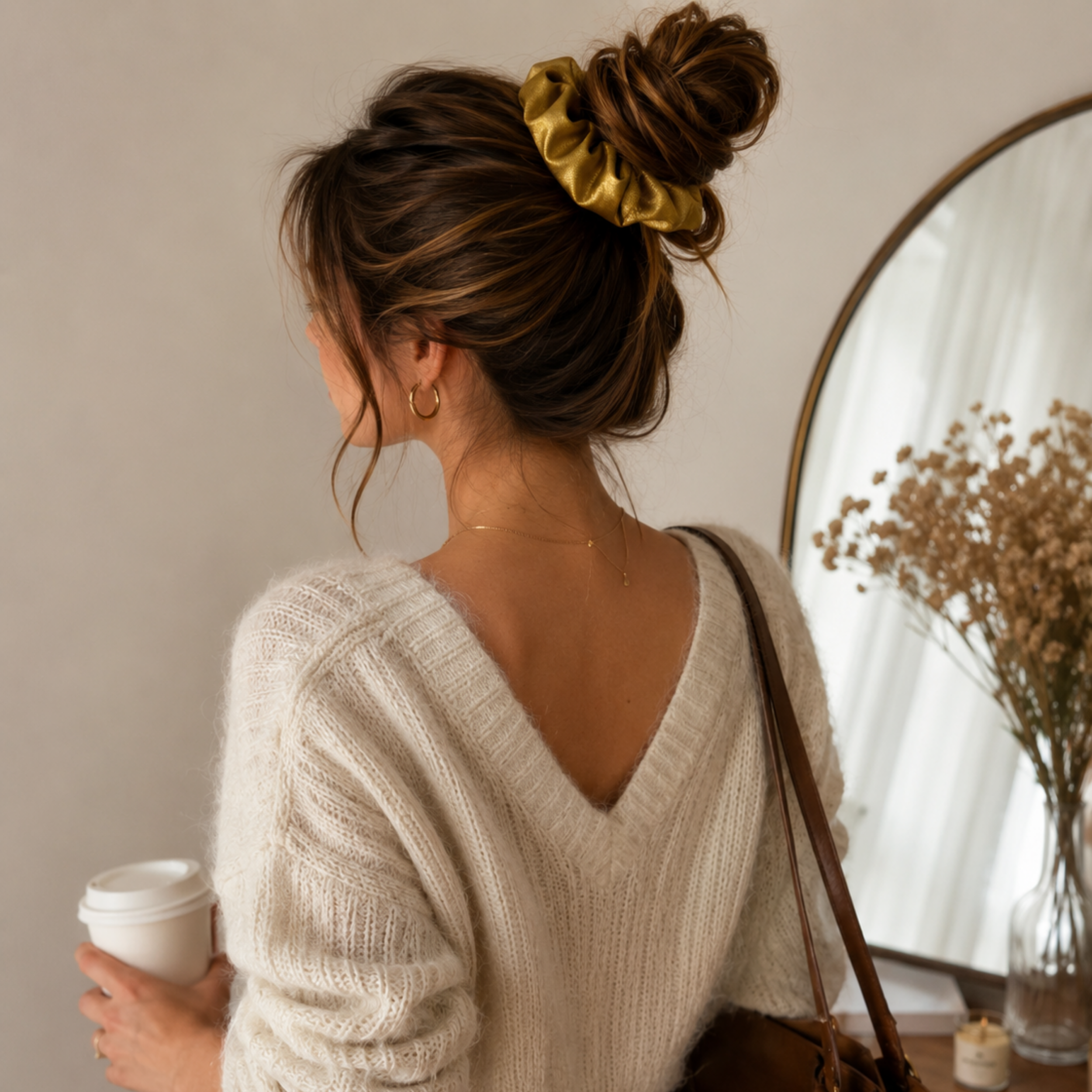 Gilded Bloom Scrunchie