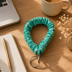 Frosted Bloom Wristlet Keychain