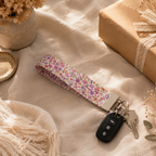Lavender Field Wristlet Keychain