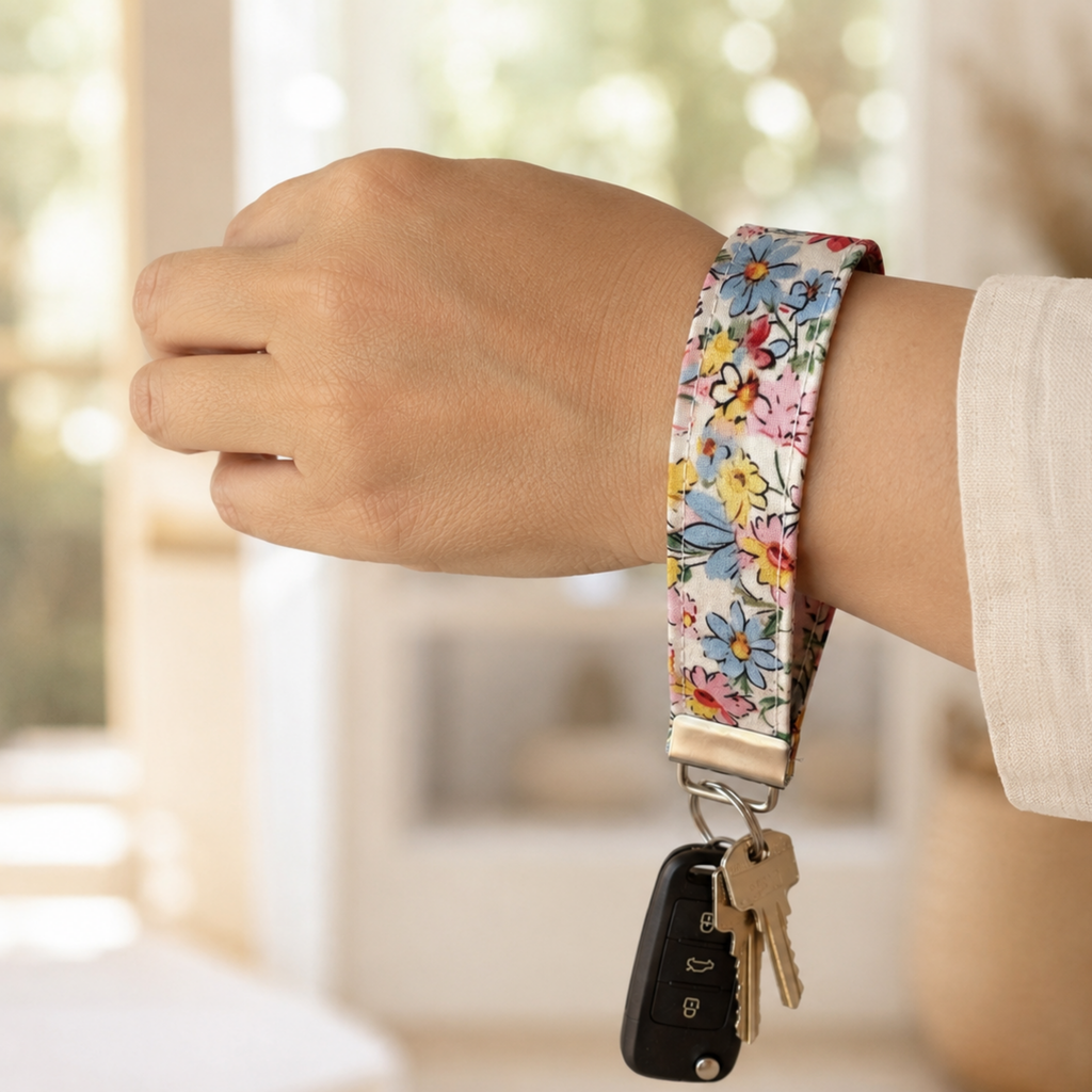 Sunshine Bloom Wristlet Keychain