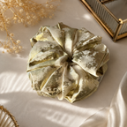 Champagne Gold Satin Scrunchie