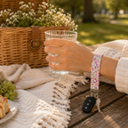 Lavender Field Wristlet Keychain