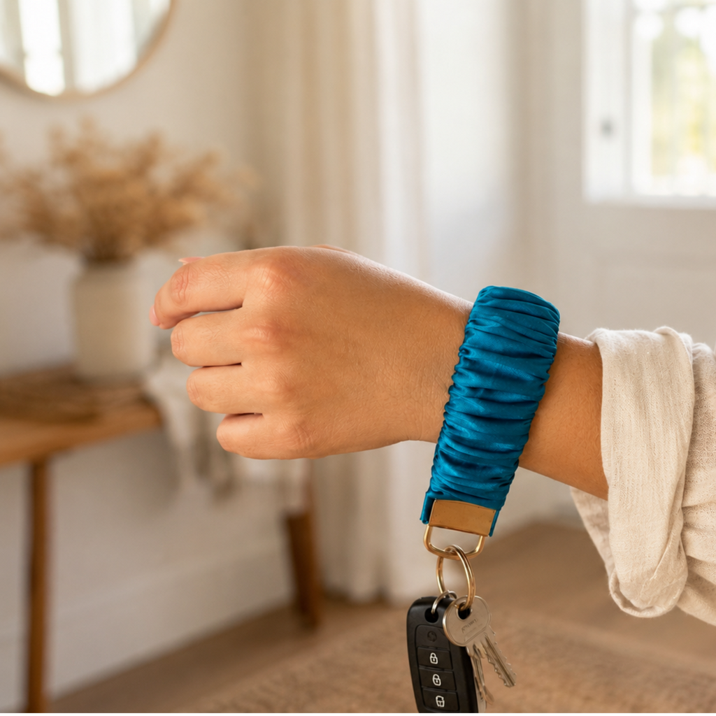 Blue Lagoon Wristlet Keychain