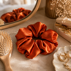 Autumn Ember Satin Scrunchie