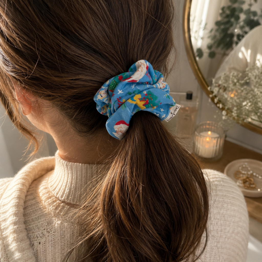 Jolly Holly Christmas Scrunchie