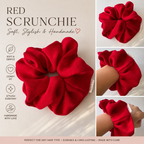 Crimson Flame Scrunchie