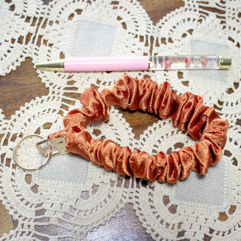 Autumn Ember Satin Scrunchie