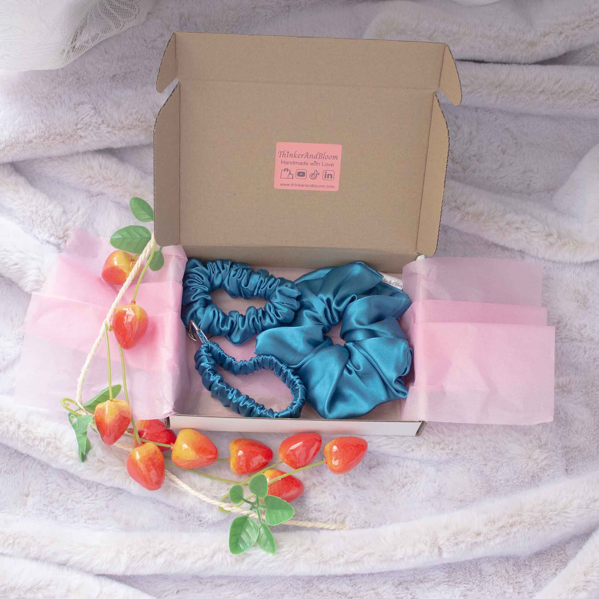 Scrunchie Gift Trio – Thoughtful, Useful &amp And Beautiful Bundle Set