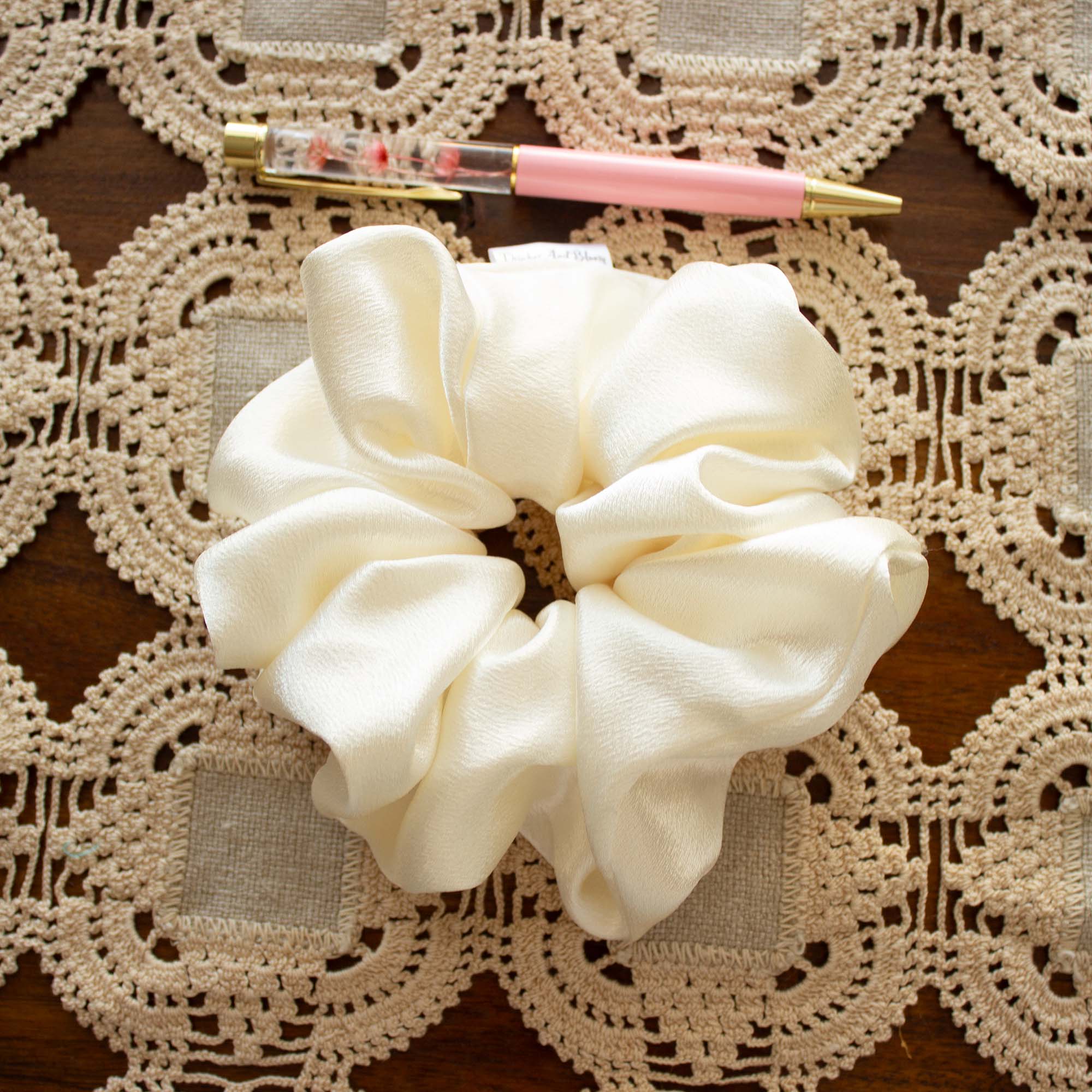 Buttercream Bloom Scrunchie