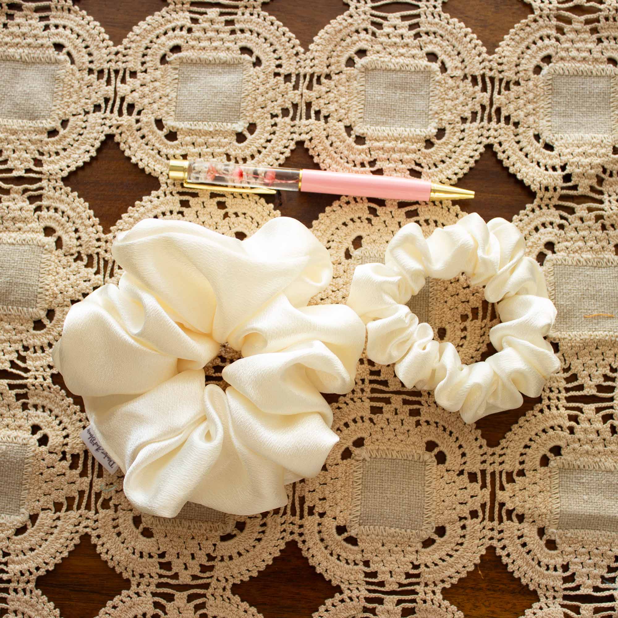 Buttercream Bloom Scrunchie