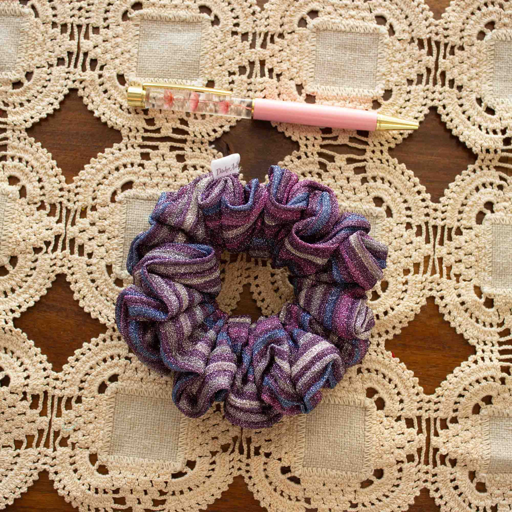 Cosmic Plum Scrunchie - Large or Mini