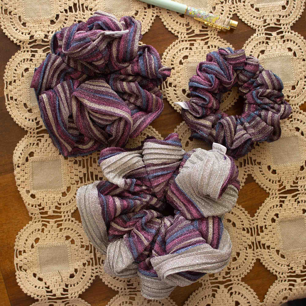 Cosmic Plum Scrunchie - Large or Mini