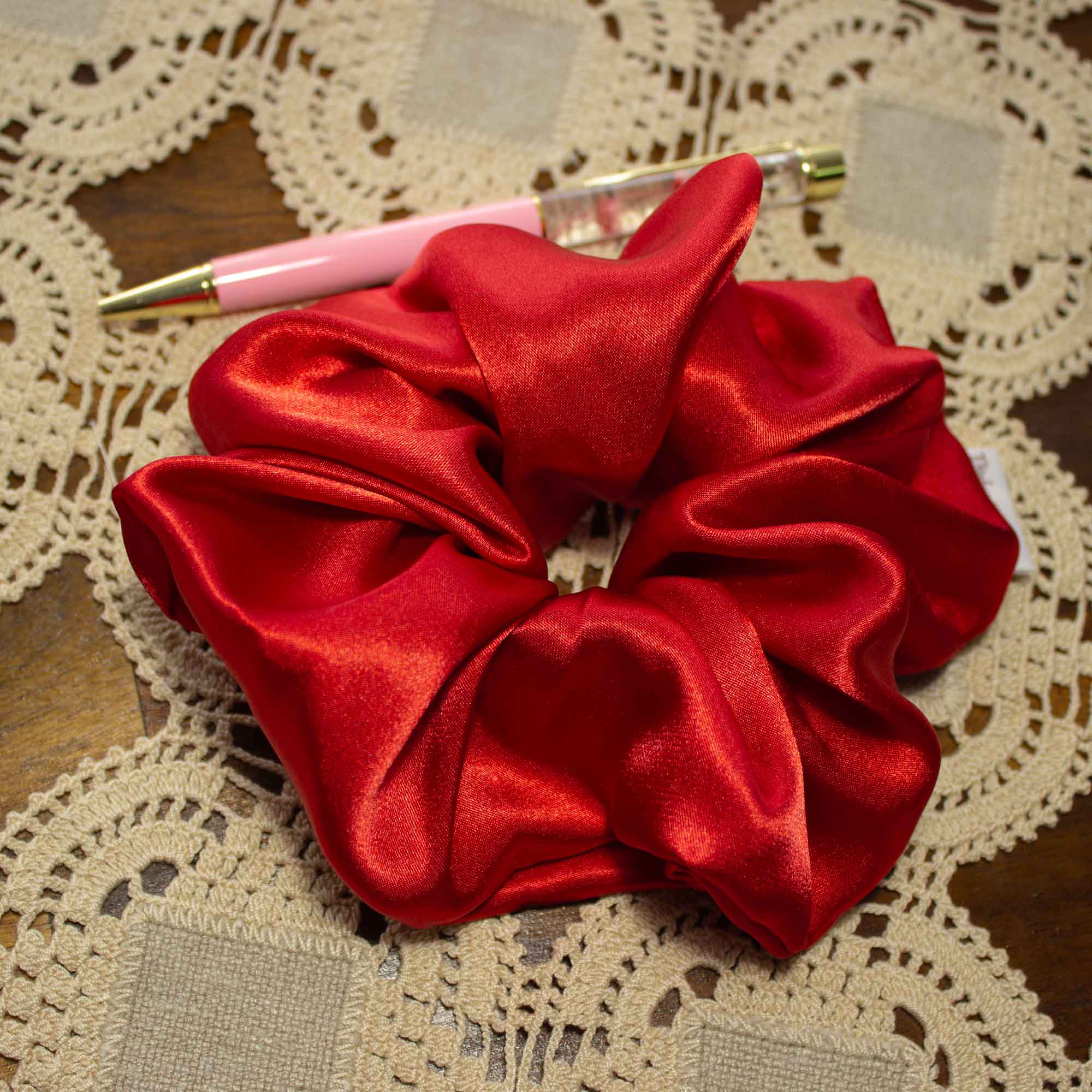 Crimson Kiss Scrunchie