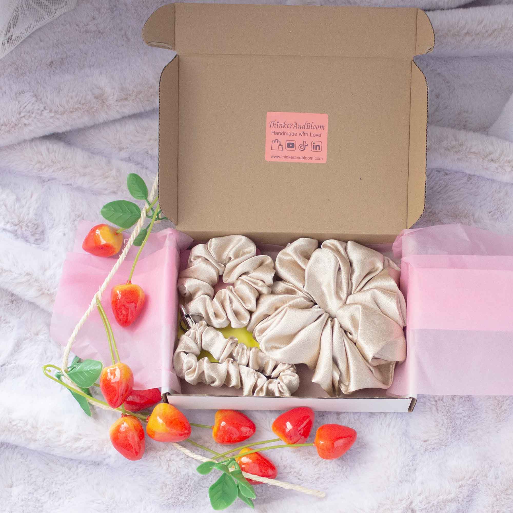 Scrunchie Gift Trio – Thoughtful, Useful &amp And Beautiful Bundle Set