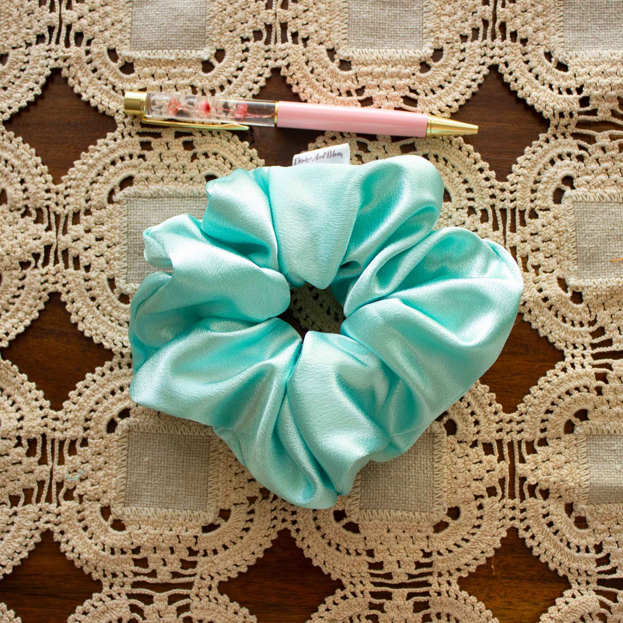 Frosted Bloom Scrunchie