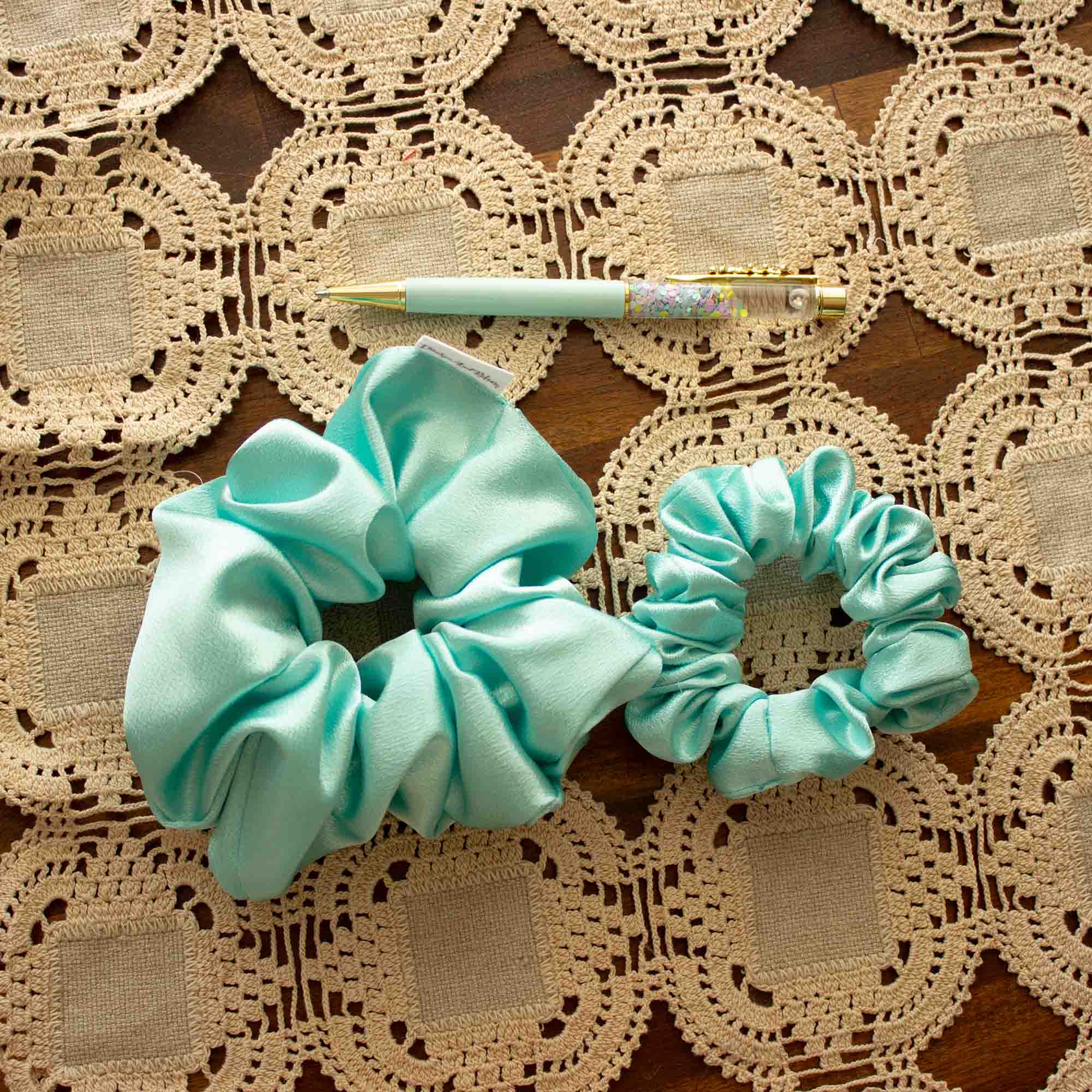 Frosted Bloom Scrunchie