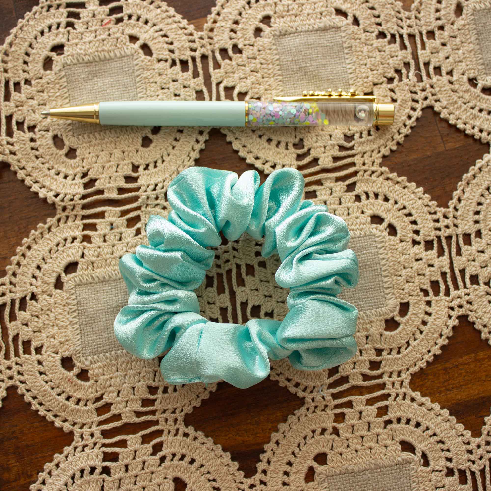 Frosted Bloom Scrunchie
