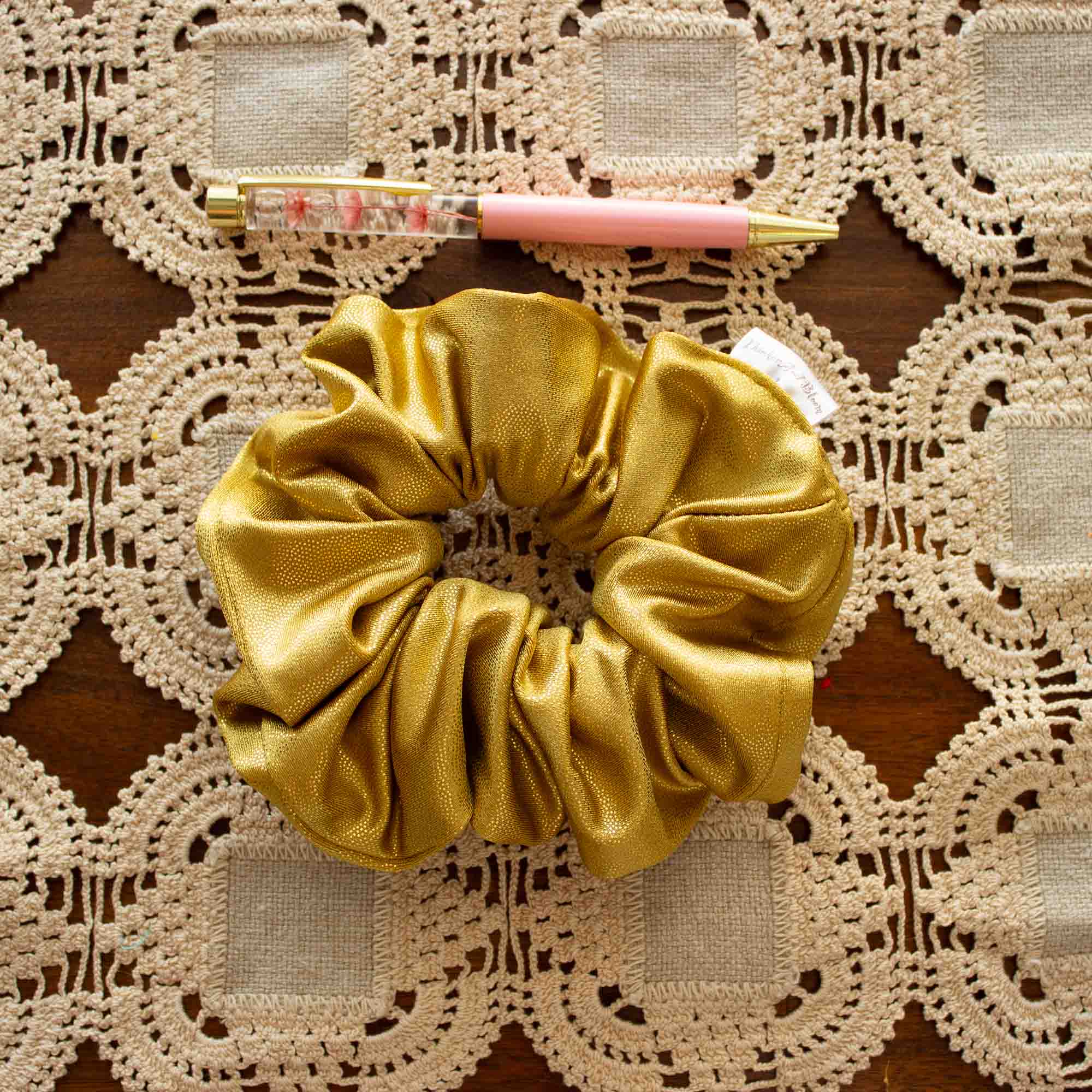 Gilded Bloom Scrunchie