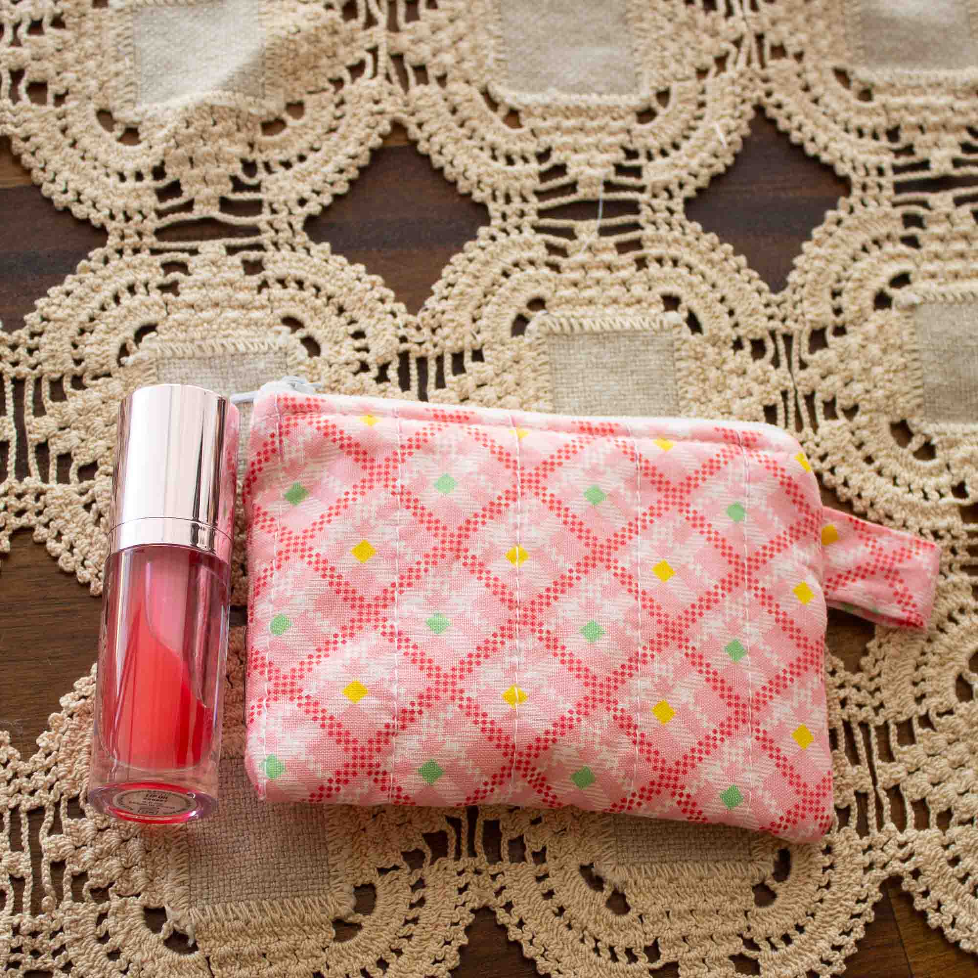 Gingham Bloom - Pocket_Wallet