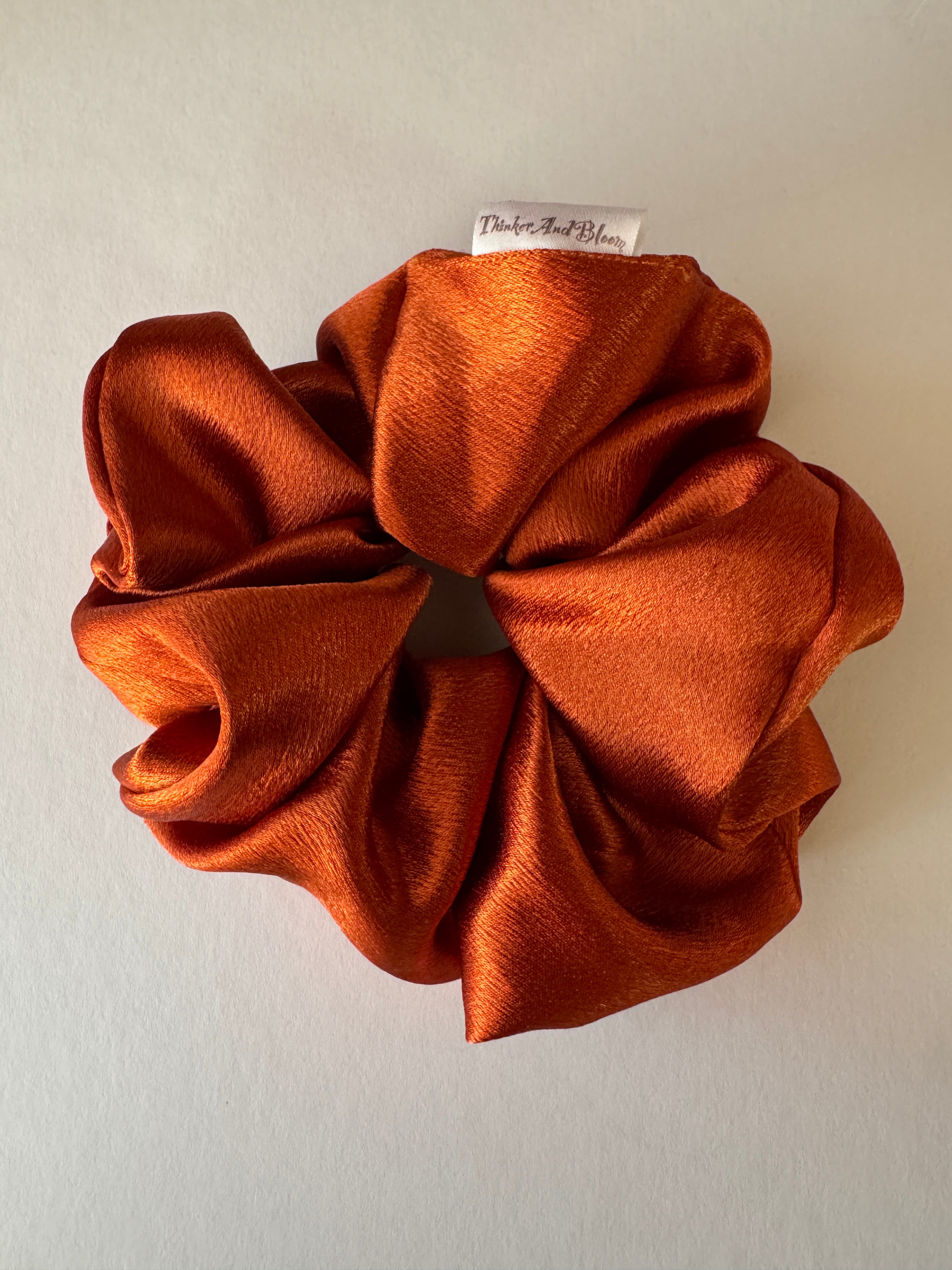 Autumn Ember Satin Scrunchie