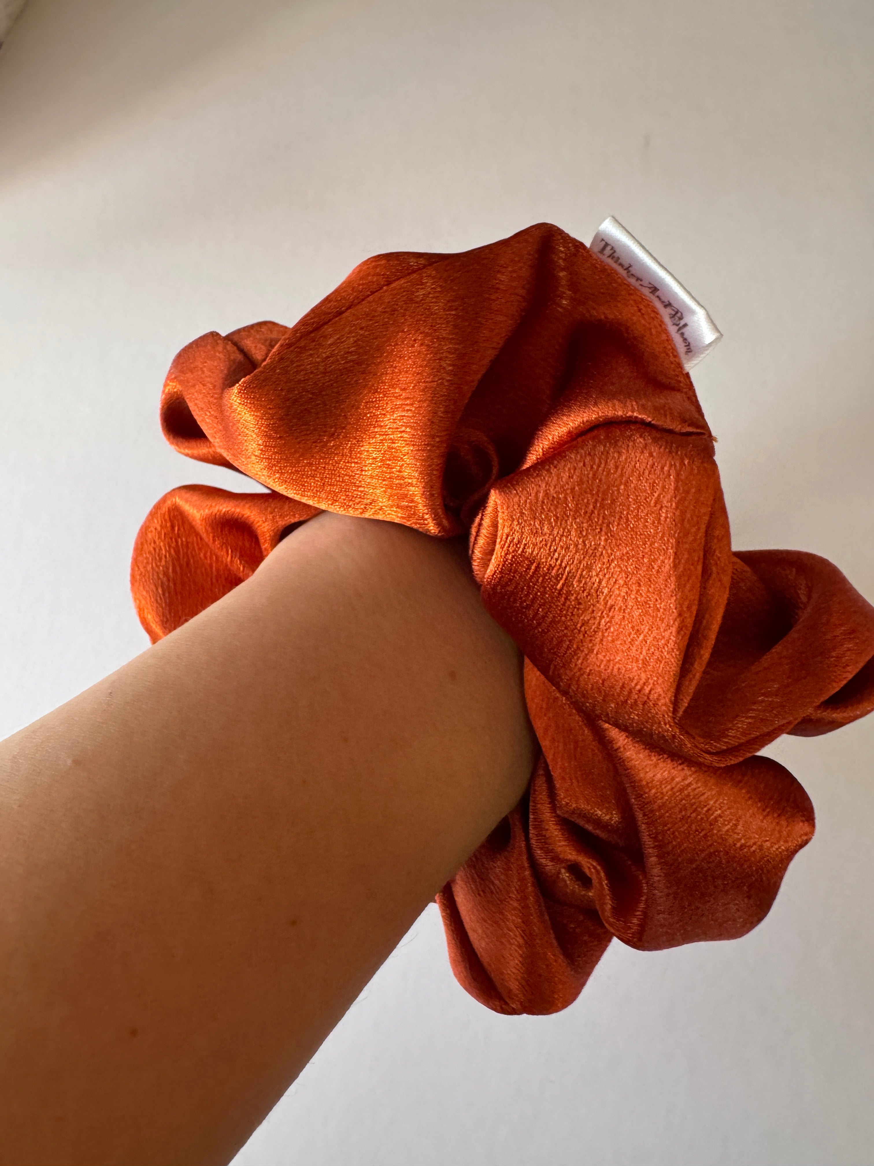 Autumn Ember Satin Scrunchie