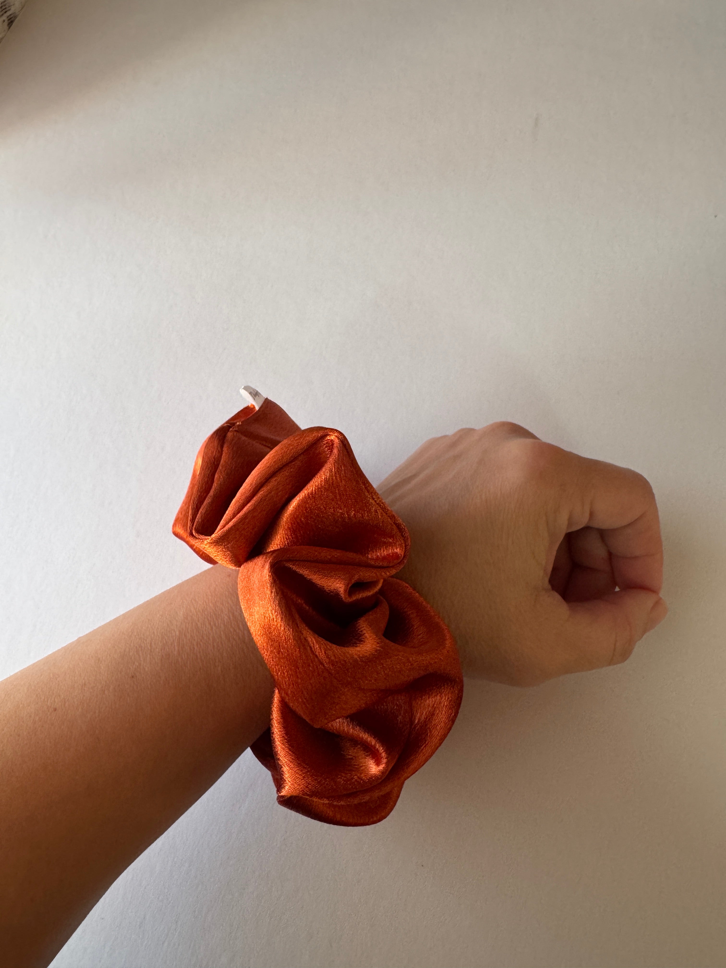 Autumn Ember Satin Scrunchie