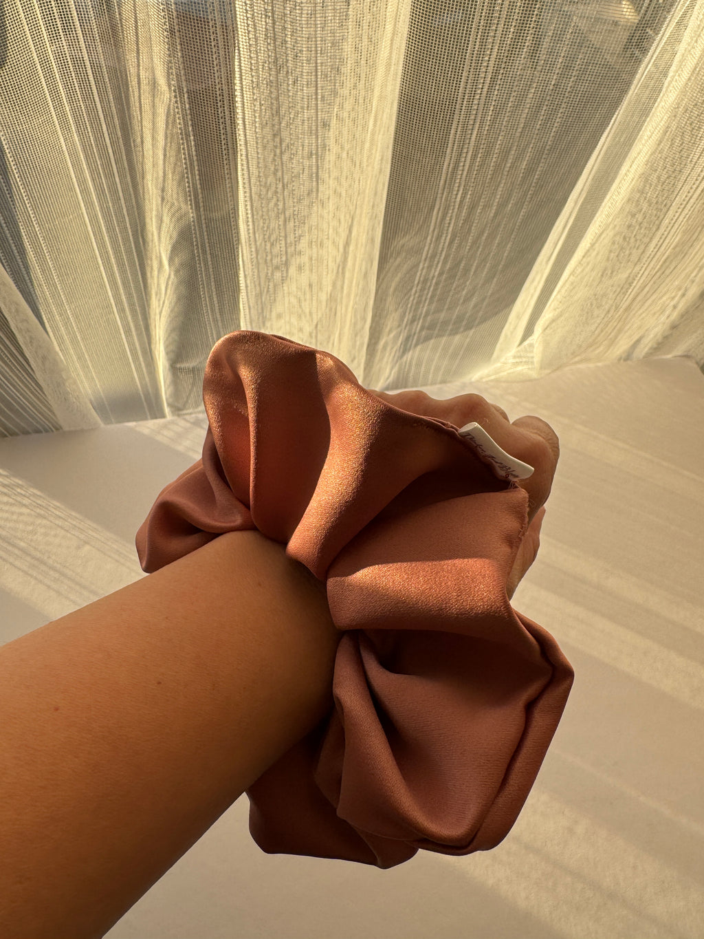 Autumn Ember Satin Scrunchie