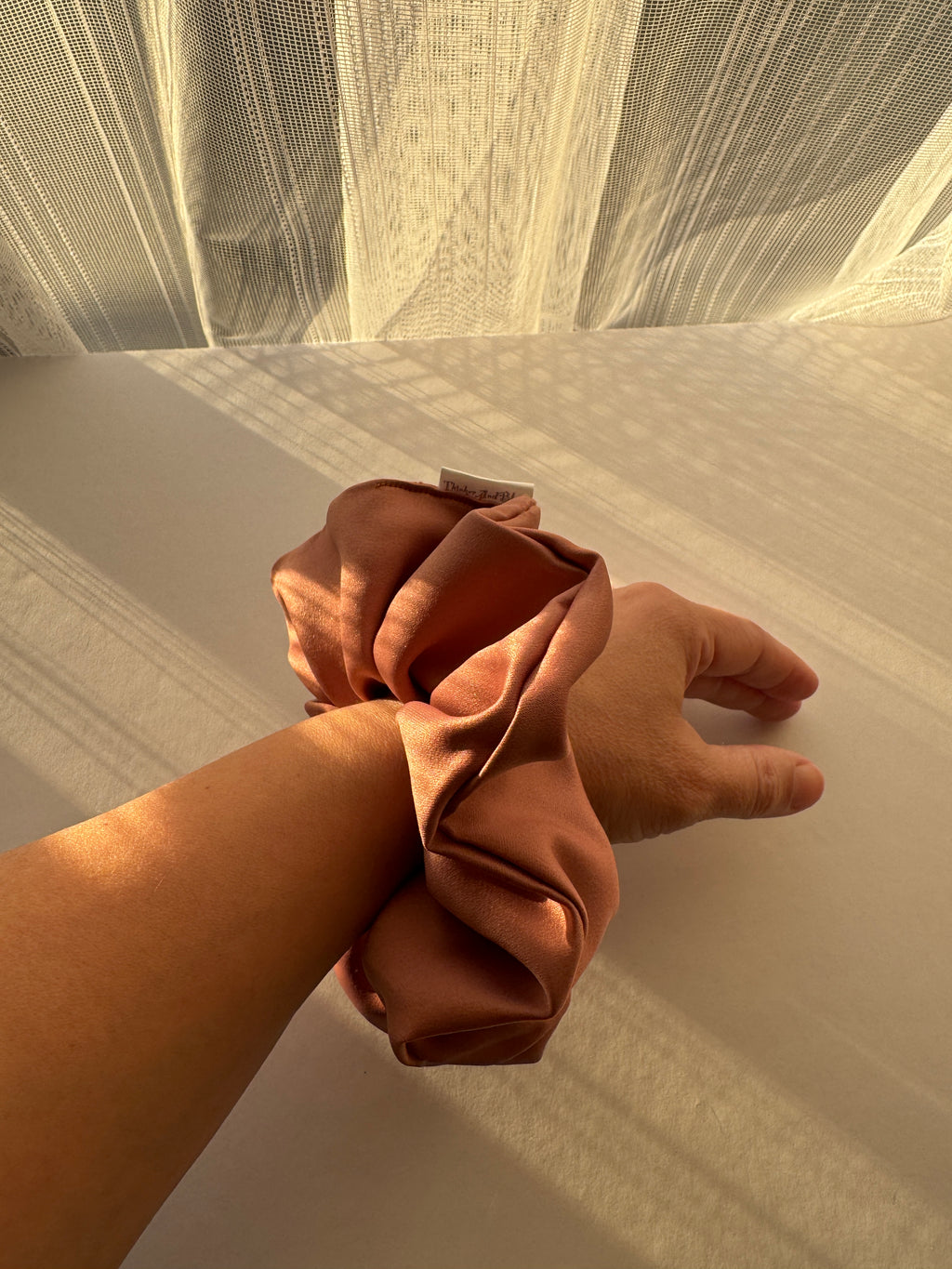 Autumn Ember Satin Scrunchie