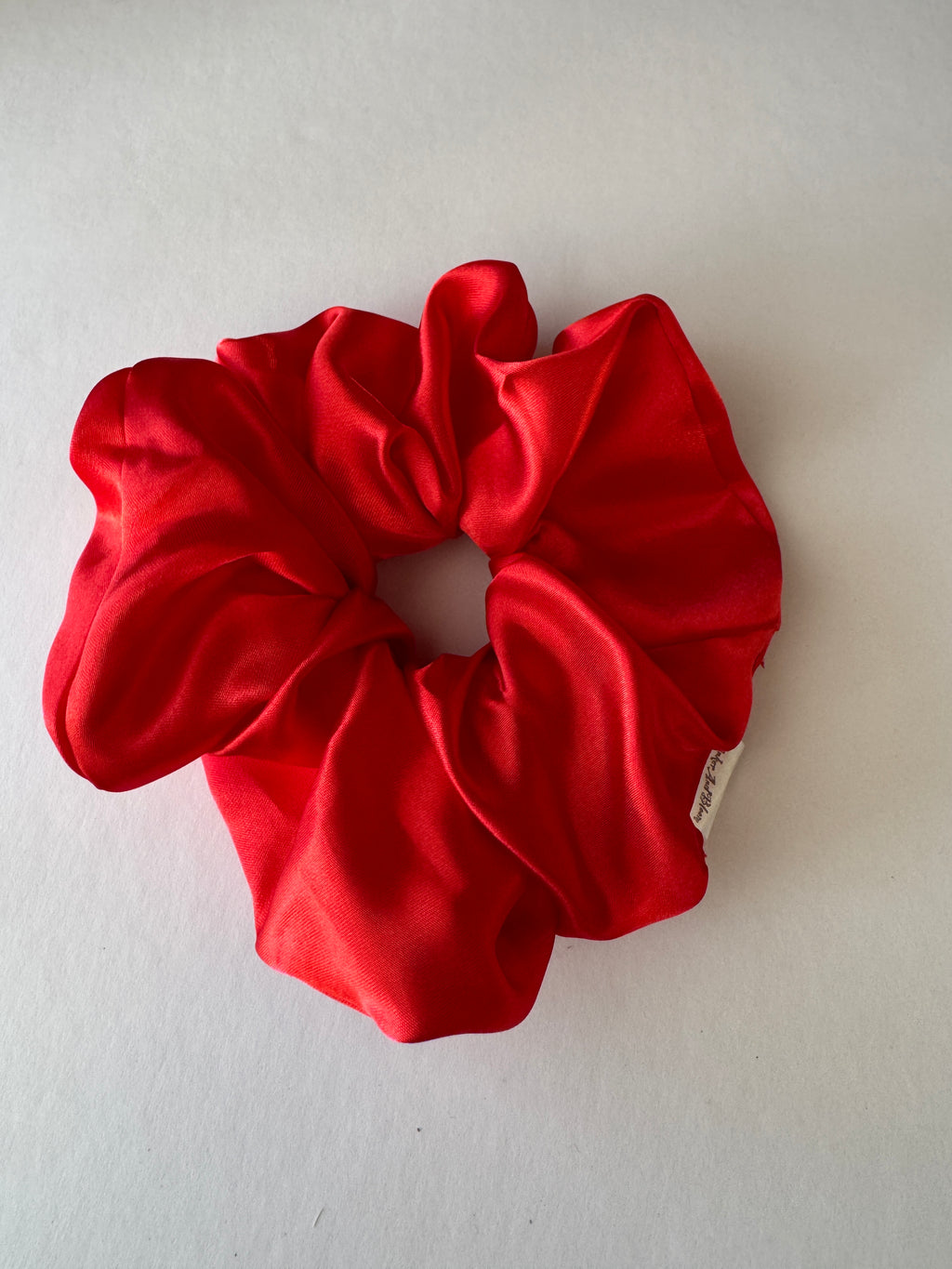 Crimson Bloom Scrunchie