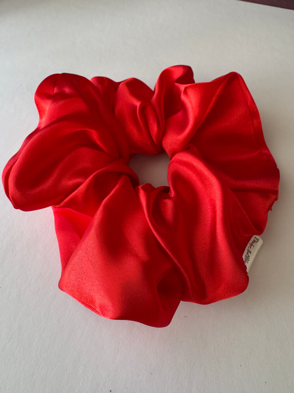 Crimson Bloom Scrunchie