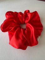 Crimson Bloom Scrunchie