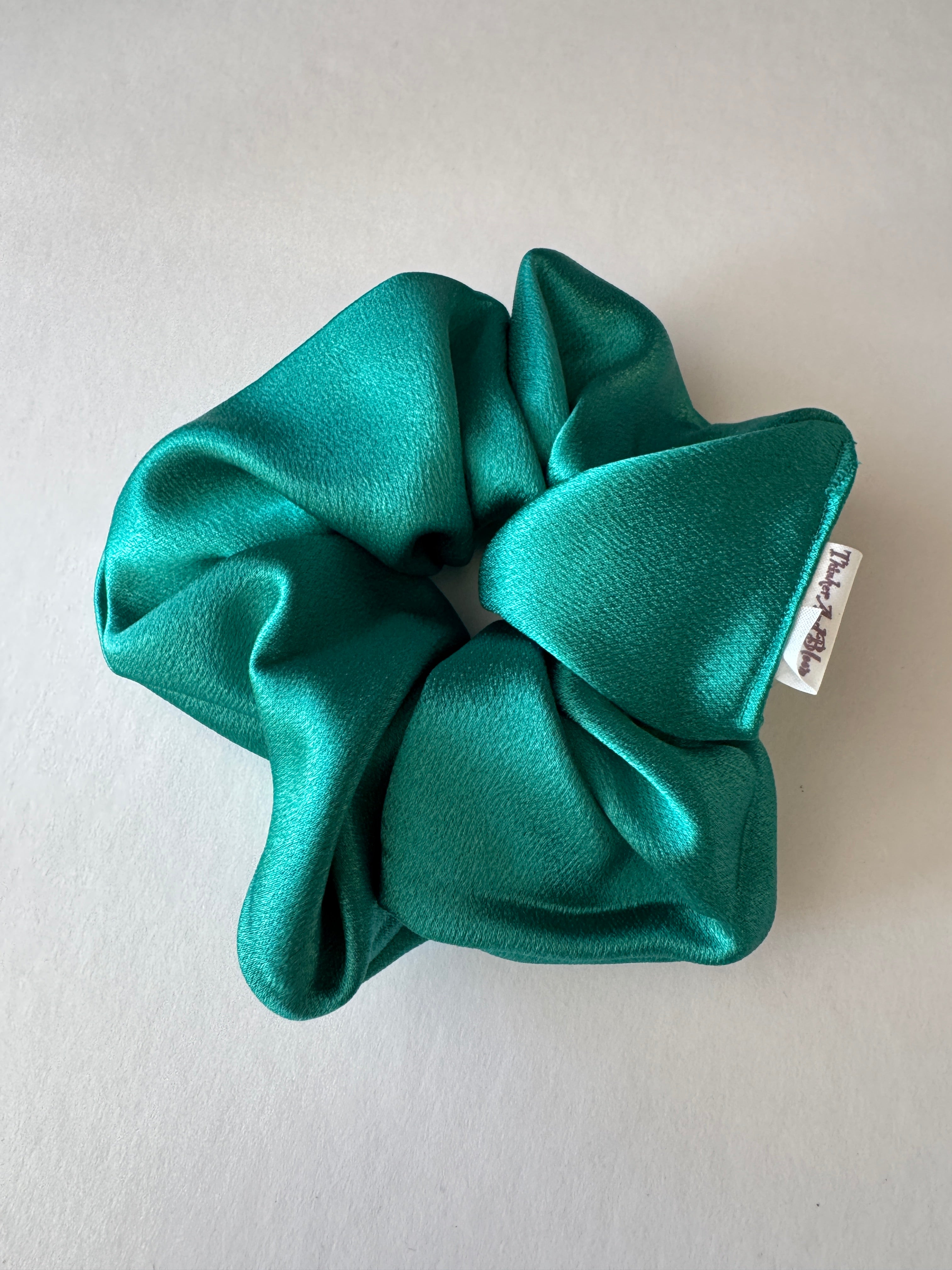 Emerald Luxe Scrunchie