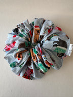 Jingle Jammies Christmas Scrunchie | Handmade Festive Hair Accessory