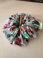 Jingle Jammies Christmas Scrunchie | Handmade Festive Hair Accessory
