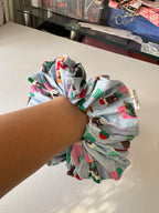 Jingle Jammies Christmas Scrunchie | Handmade Festive Hair Accessory