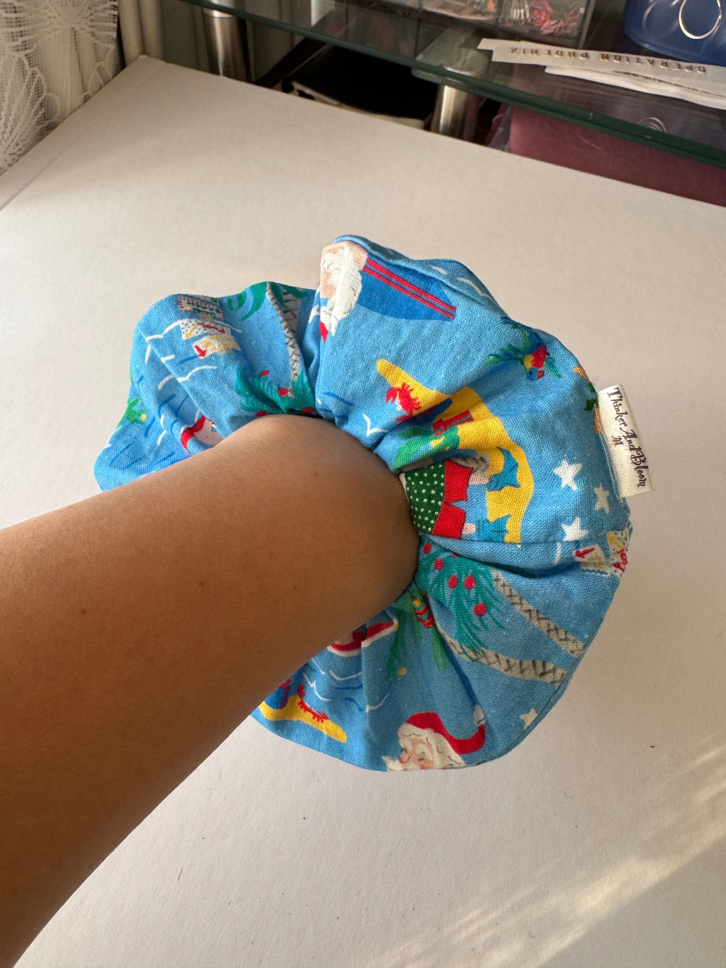 Jolly Holly Christmas Scrunchie