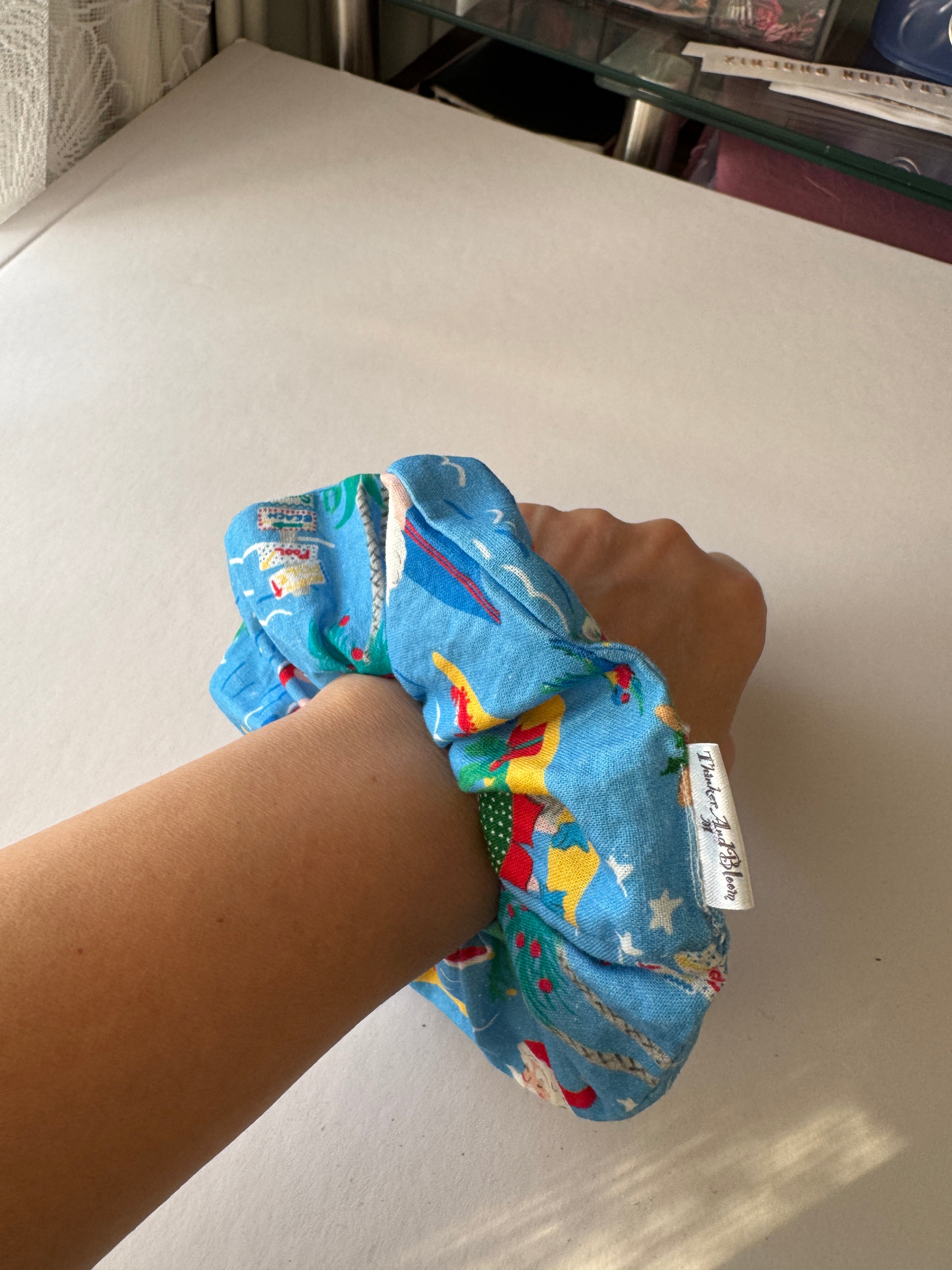 Jolly Holly Christmas Scrunchie