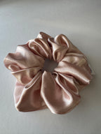 Pink Blush Satin Scrunchie