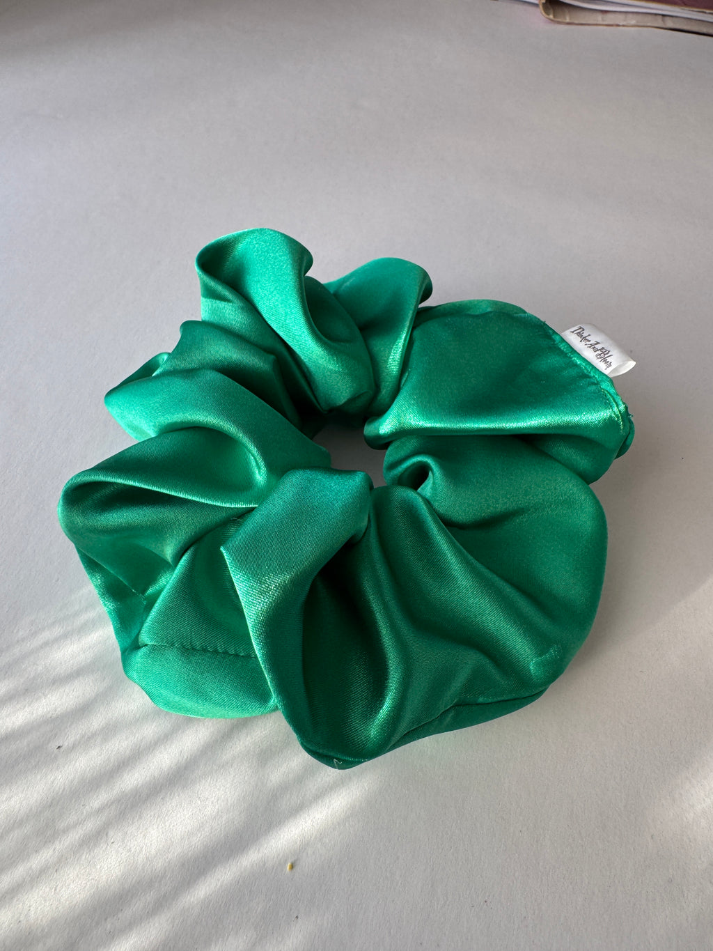 Jade Lux Satin Scrunchie