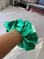 Jade Lux Satin Scrunchie