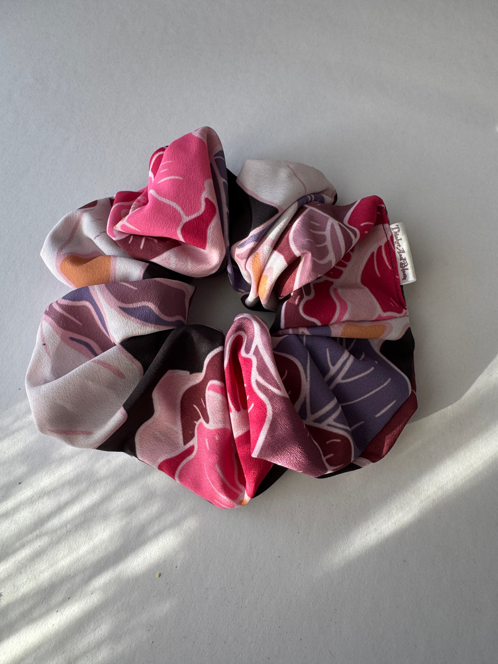 Wild Bloom Scrunchie – Large Handmade Floral Scrunchie