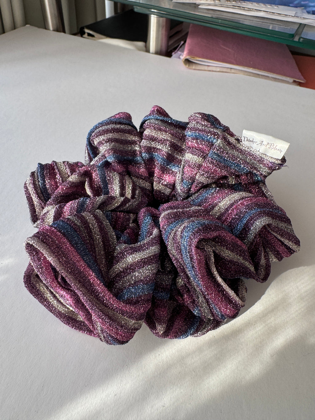 Cosmic Plum Scrunchie