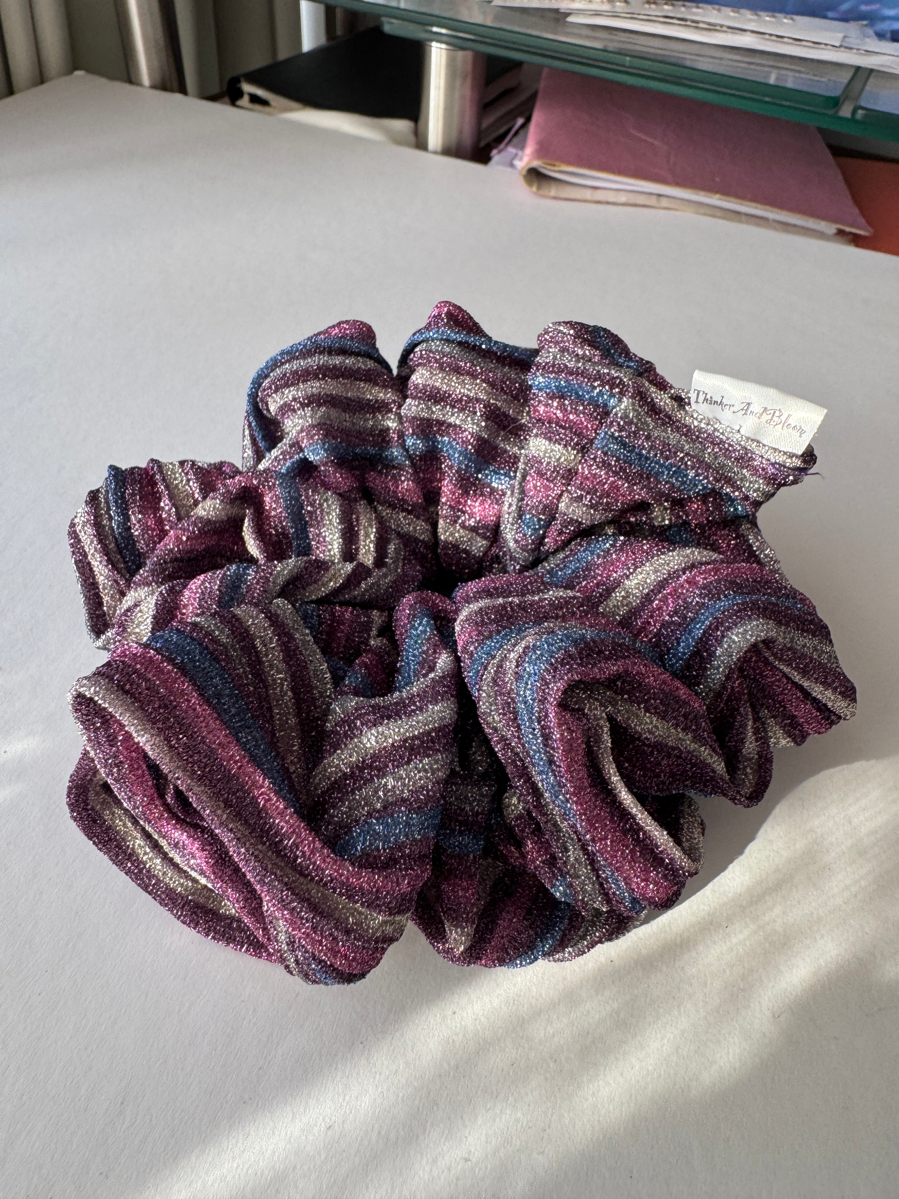 Cosmic Plum Scrunchie