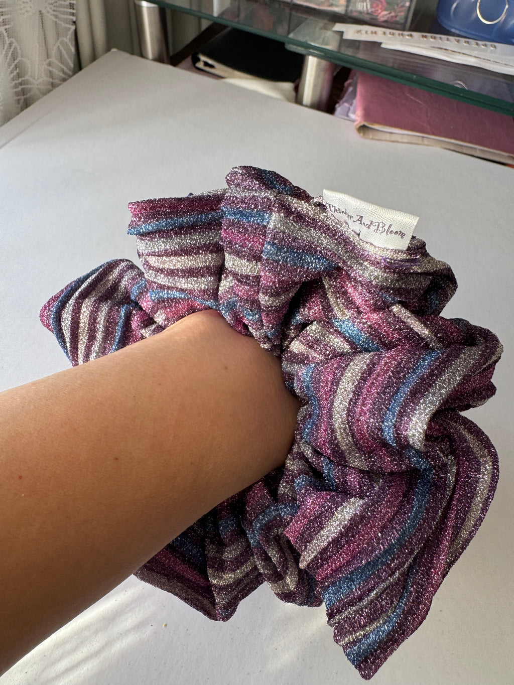 Cosmic Plum Scrunchie
