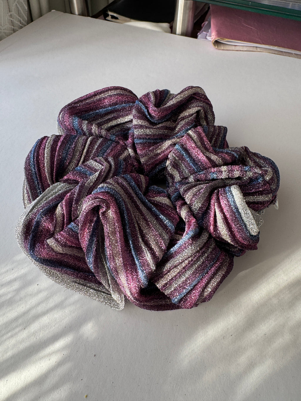 Cosmic Plum Scrunchie