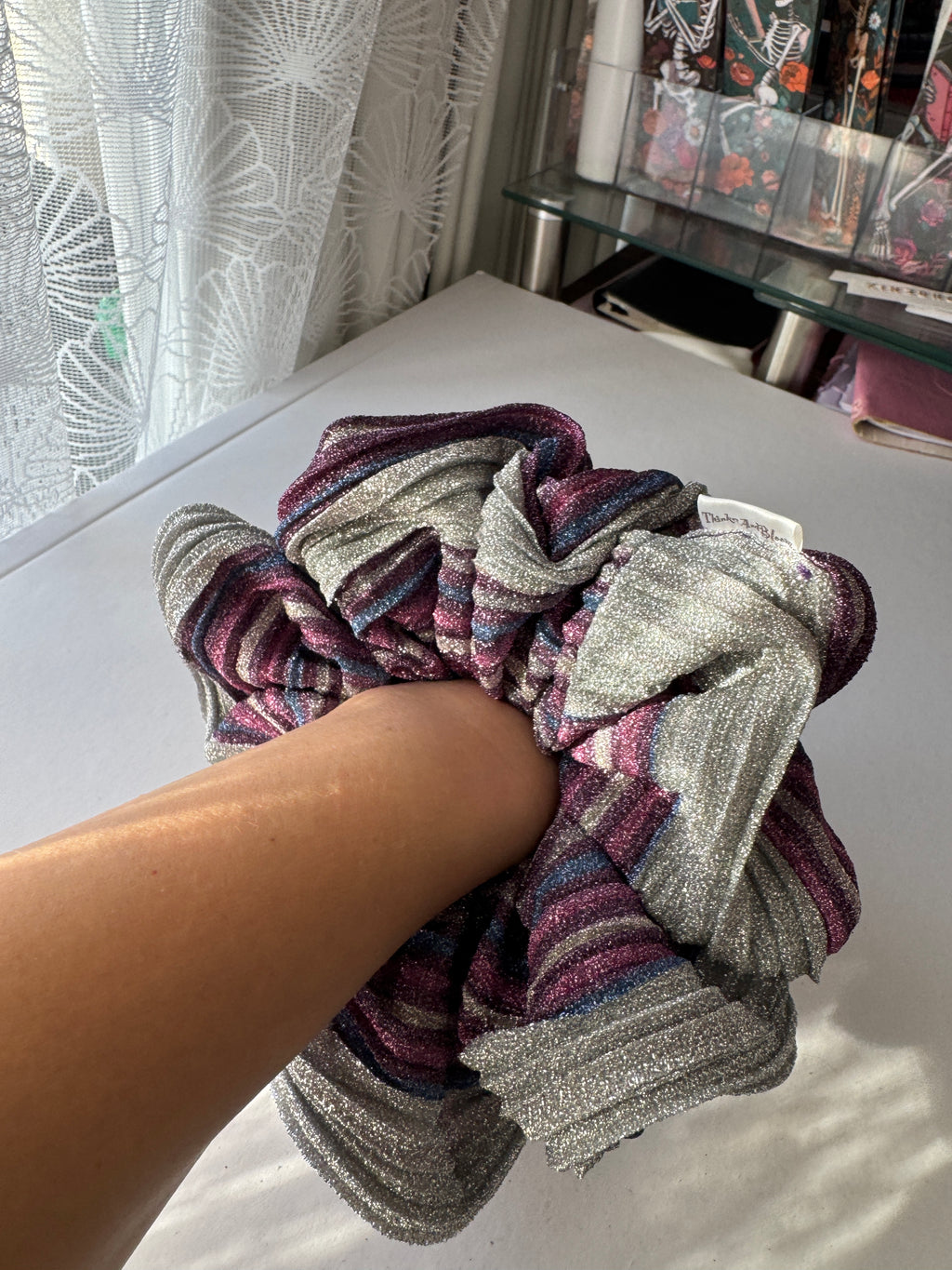 Cosmic Plum Scrunchie
