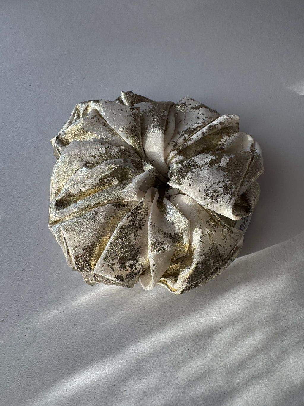 Champagne Gold Satin Scrunchie